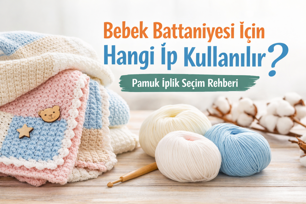 Bebek Battaniyesi İçin Hangi İp Kullanılır? Pamuk İplik Seçim Rehberi