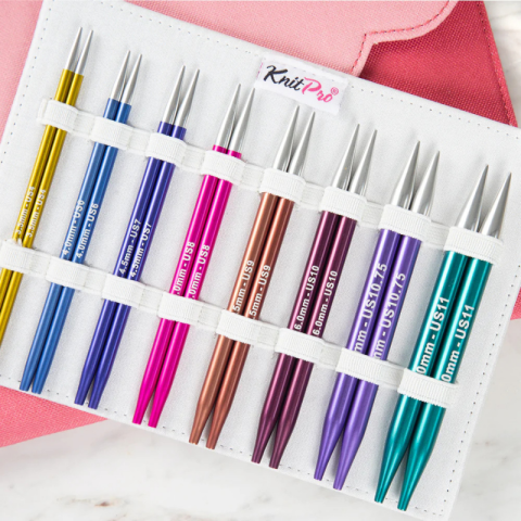 KNITPRO Zing Değiştirilebilir Misinalı Şiş Seti (13 cm)