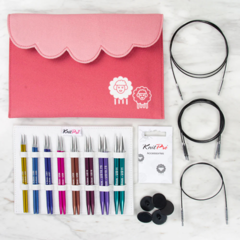 KNITPRO Zing Değiştirilebilir Misinalı Şiş Seti (13 cm)