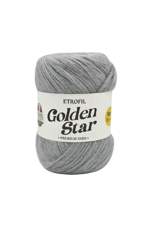 Golden Star Örgü İpi %75 Premium Akrilik %25 Organik Merino Yün 100g 350m