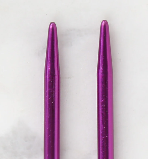 Metal Çocuk Şiş 25 cm (2,5 - 3 - 3,5 - 4 - 5 mm) ÇOCUK ŞİŞ 25 CM 3,5 MM MOR