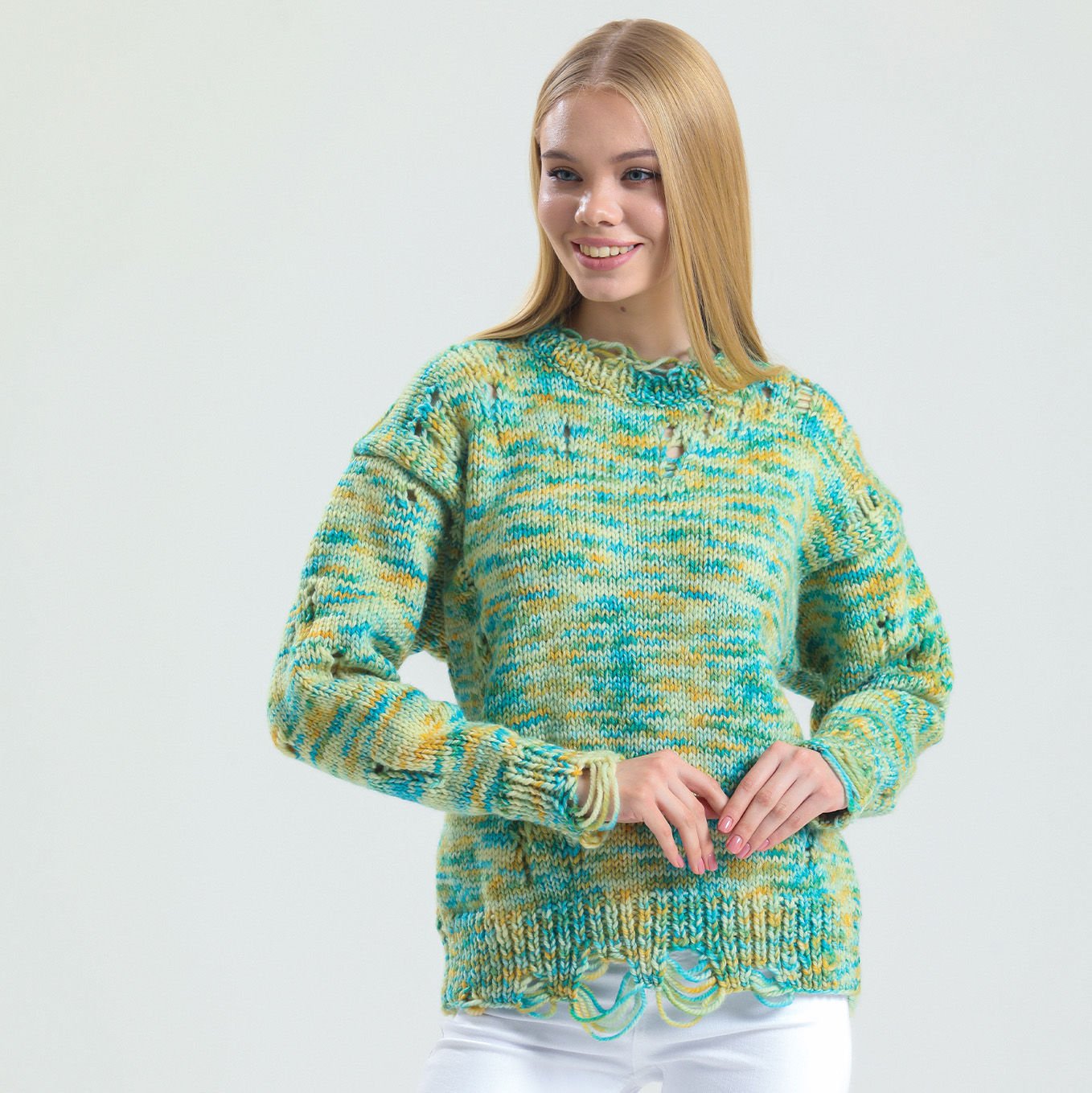 Vintage Organic Print %100 Organik Yün İp I Etrofil