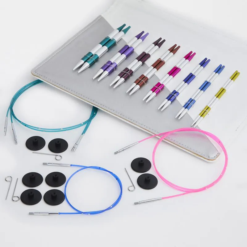 KNITPRO Smartstix Delüks Değiştirilebilir Misinali Şiş Seti (14cm)