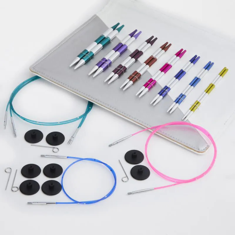 KNITPRO Smartstix Delüks Değiştirilebilir Misinali Şiş Seti (14cm)