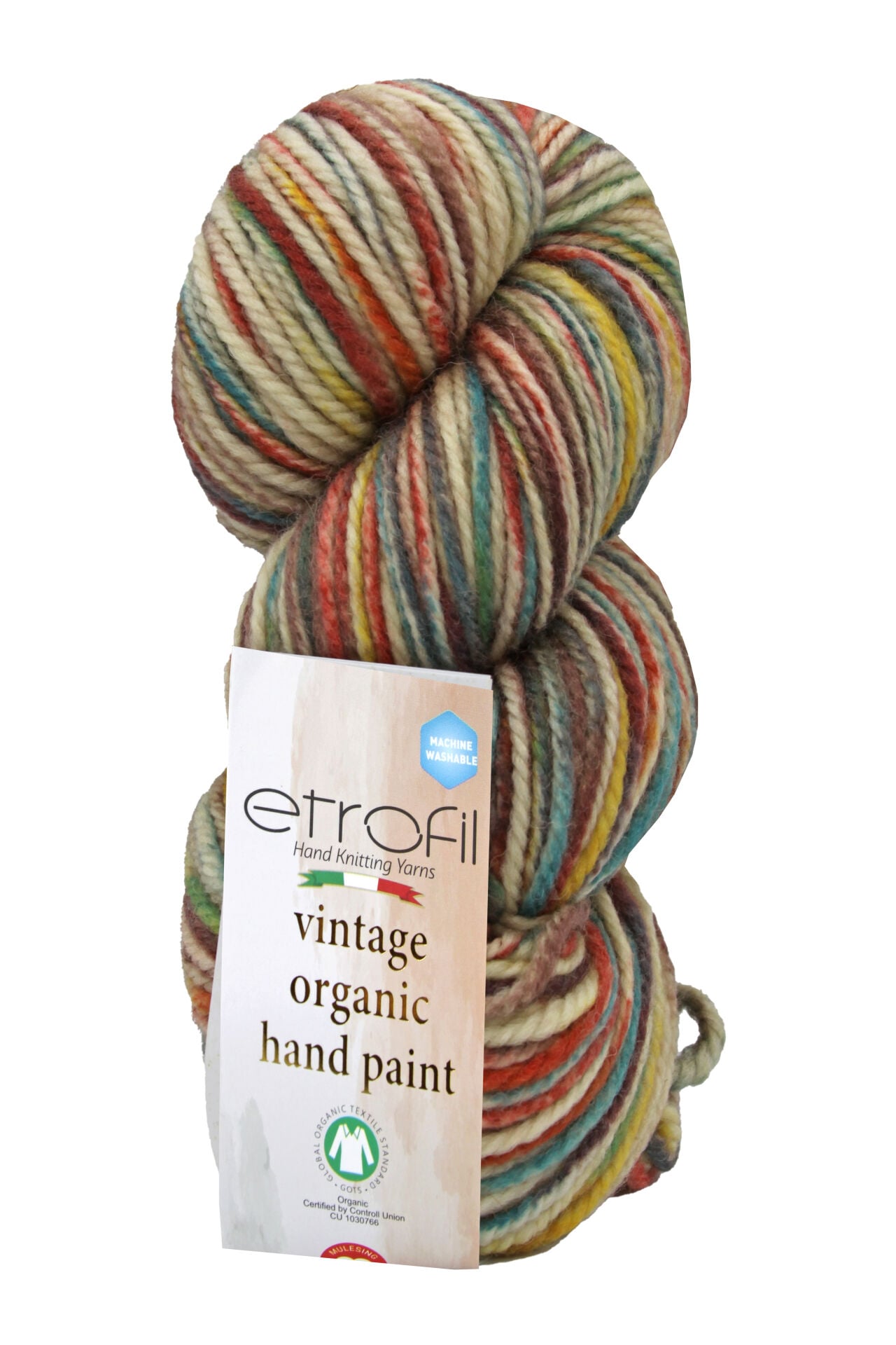 Vintage Organic Hand Paint Örgü İpi %100 Yün 100g 123m SE717 KIŞ MASALI